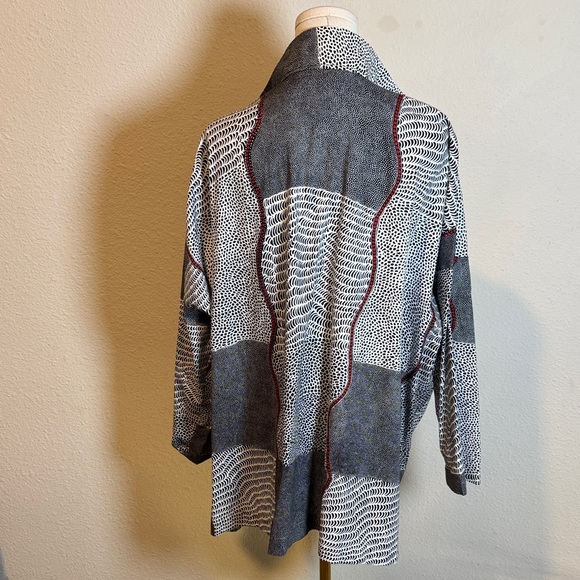 NWT Staples Button-Up Boxy Dolman Sleeve Blouse Oversized size Medium - Picture 8 of 15